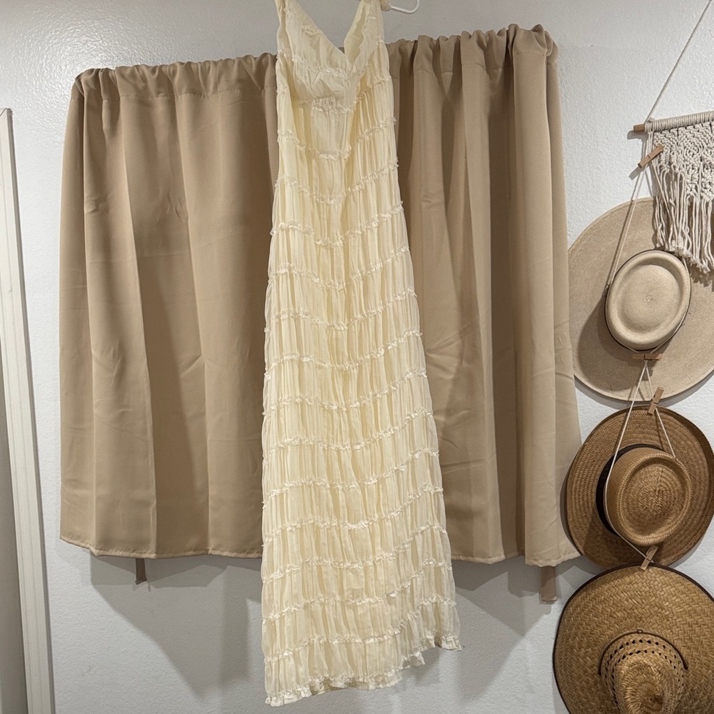 Peppermayo Off-Shoulder Maxi Dress in Ivory - Picture 5 of 5